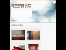 Tablet Screenshot of brabec-truhlarstvi.webnode.cz