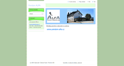 Desktop Screenshot of penzion-alfa.webnode.cz