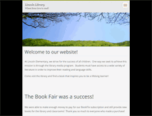 Tablet Screenshot of lincolnlibrary.webnode.com