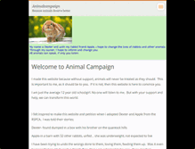 Tablet Screenshot of animalcampaign.webnode.com