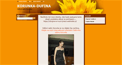 Desktop Screenshot of korunka-dufina.webnode.cz