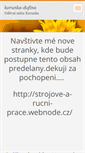 Mobile Screenshot of korunka-dufina.webnode.cz