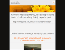 Tablet Screenshot of korunka-dufina.webnode.cz