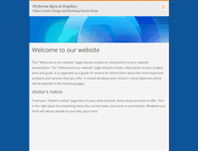 Tablet Screenshot of performasigns.webnode.com