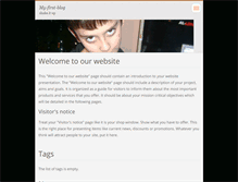 Tablet Screenshot of my-first-blog.webnode.com.ar