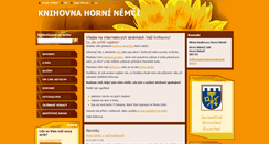 Desktop Screenshot of knihovna-horni-nemci.webnode.cz