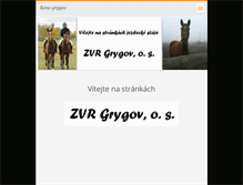 Tablet Screenshot of kone-grygov.webnode.cz