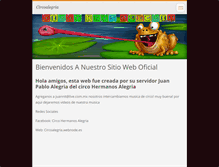 Tablet Screenshot of circoalegria.webnode.es