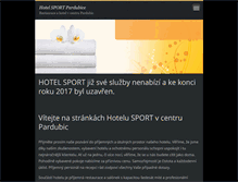 Tablet Screenshot of hotelsport.webnode.cz