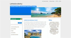 Desktop Screenshot of letnedovolenky.webnode.sk
