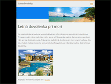 Tablet Screenshot of letnedovolenky.webnode.sk