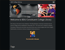 Tablet Screenshot of bducollegelibrary.webnode.com