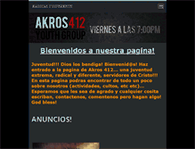 Tablet Screenshot of akros412.webnode.com