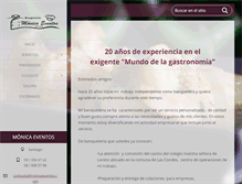 Tablet Screenshot of monicaeventos.webnode.es
