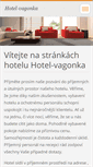 Mobile Screenshot of hotel-vagonka.webnode.cz