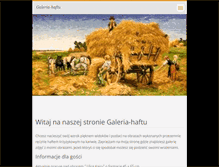 Tablet Screenshot of galeria-haftu.webnode.com