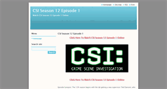 Desktop Screenshot of csiseason12episode1.webnode.com