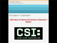 Tablet Screenshot of csiseason12episode1.webnode.com