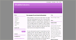 Desktop Screenshot of disableddesires.webnode.com