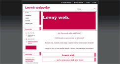 Desktop Screenshot of levnyweb.webnode.cz