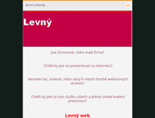 Tablet Screenshot of levnyweb.webnode.cz