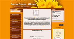 Desktop Screenshot of amoraoproximo-104anos.webnode.com.br