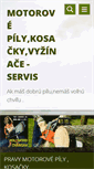 Mobile Screenshot of motorovepily-kosacky-servis.webnode.sk