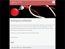 Tablet Screenshot of aashiyana-collection.webnode.com