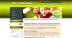 Desktop Screenshot of alickacentrum.webnode.sk