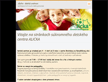 Tablet Screenshot of alickacentrum.webnode.sk