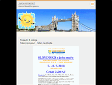 Tablet Screenshot of janahudkova.webnode.cz