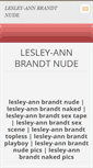 Mobile Screenshot of lesleyannbrandtnude.webnode.com