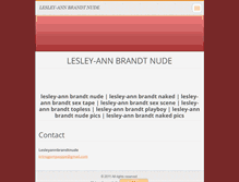 Tablet Screenshot of lesleyannbrandtnude.webnode.com