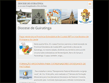 Tablet Screenshot of diocguiratinga.webnode.com.br