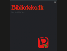 Tablet Screenshot of biblioteko.webnode.com