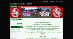 Desktop Screenshot of capelinhacaiua.webnode.com.br