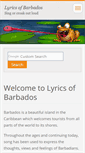 Mobile Screenshot of lyrics-of-barbados.webnode.com