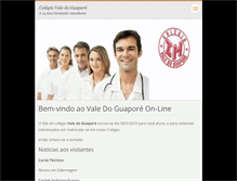 Tablet Screenshot of colegiovaledoguapore.webnode.com.br