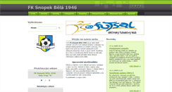 Desktop Screenshot of fksnopekbela1946.webnode.cz