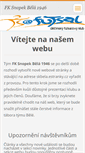Mobile Screenshot of fksnopekbela1946.webnode.cz