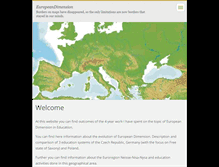 Tablet Screenshot of europeandimension.webnode.cz