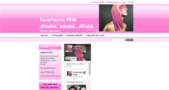Desktop Screenshot of kadernictvi-pink.webnode.cz