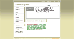 Desktop Screenshot of fahmul-quran.webnode.com