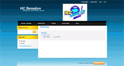 Desktop Screenshot of hcbenesov.webnode.cz