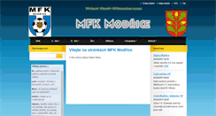 Desktop Screenshot of mfkmodrice.webnode.cz