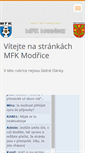 Mobile Screenshot of mfkmodrice.webnode.cz