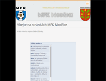 Tablet Screenshot of mfkmodrice.webnode.cz