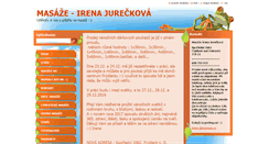 Desktop Screenshot of masaze-irenajureckova.webnode.cz