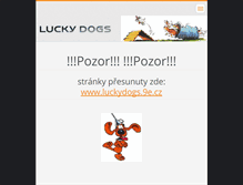 Tablet Screenshot of luckydogs.webnode.cz