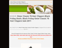 Tablet Screenshot of osterclassic76hairclippers.webnode.com